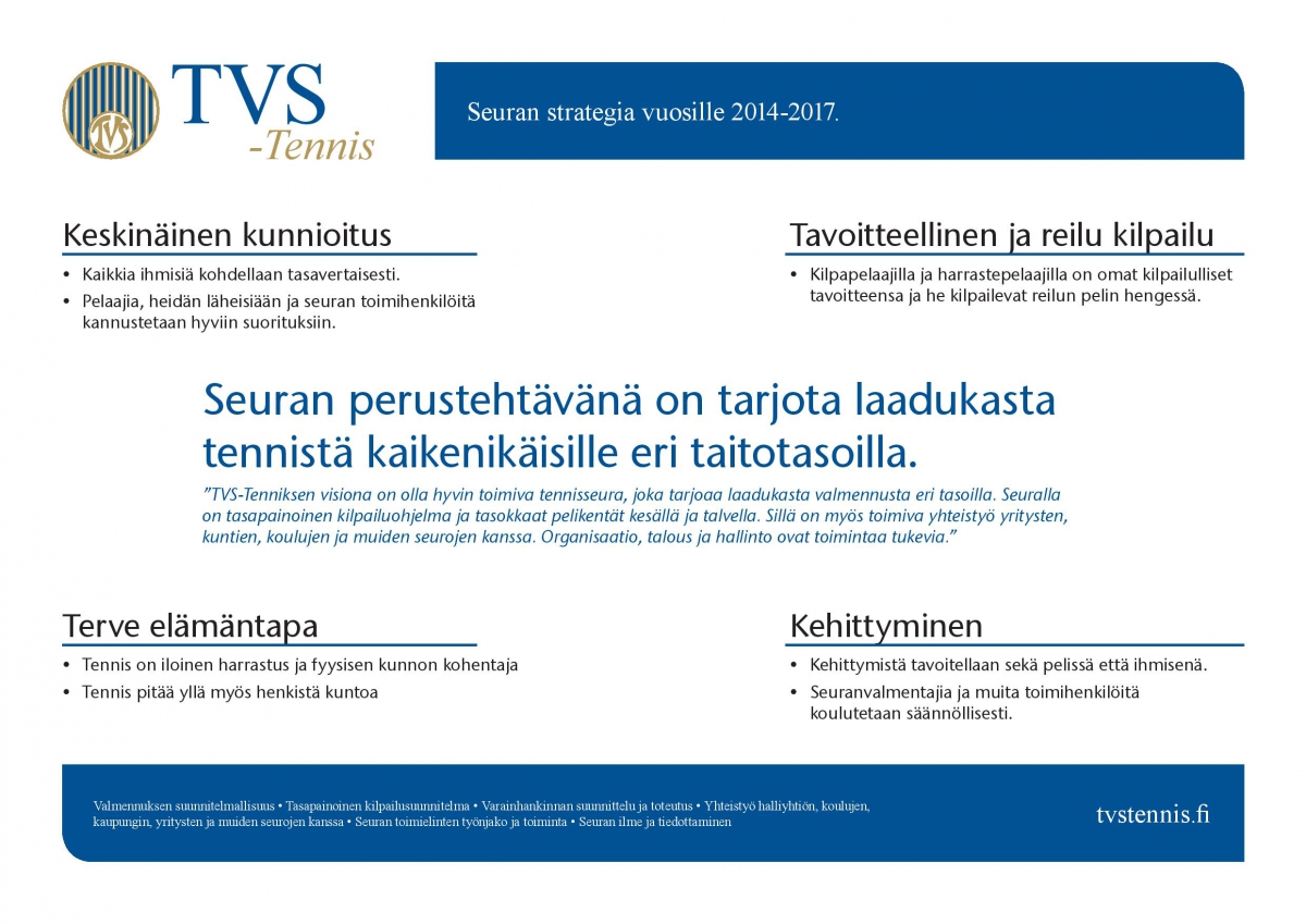 TVS Strategia 2014–2017